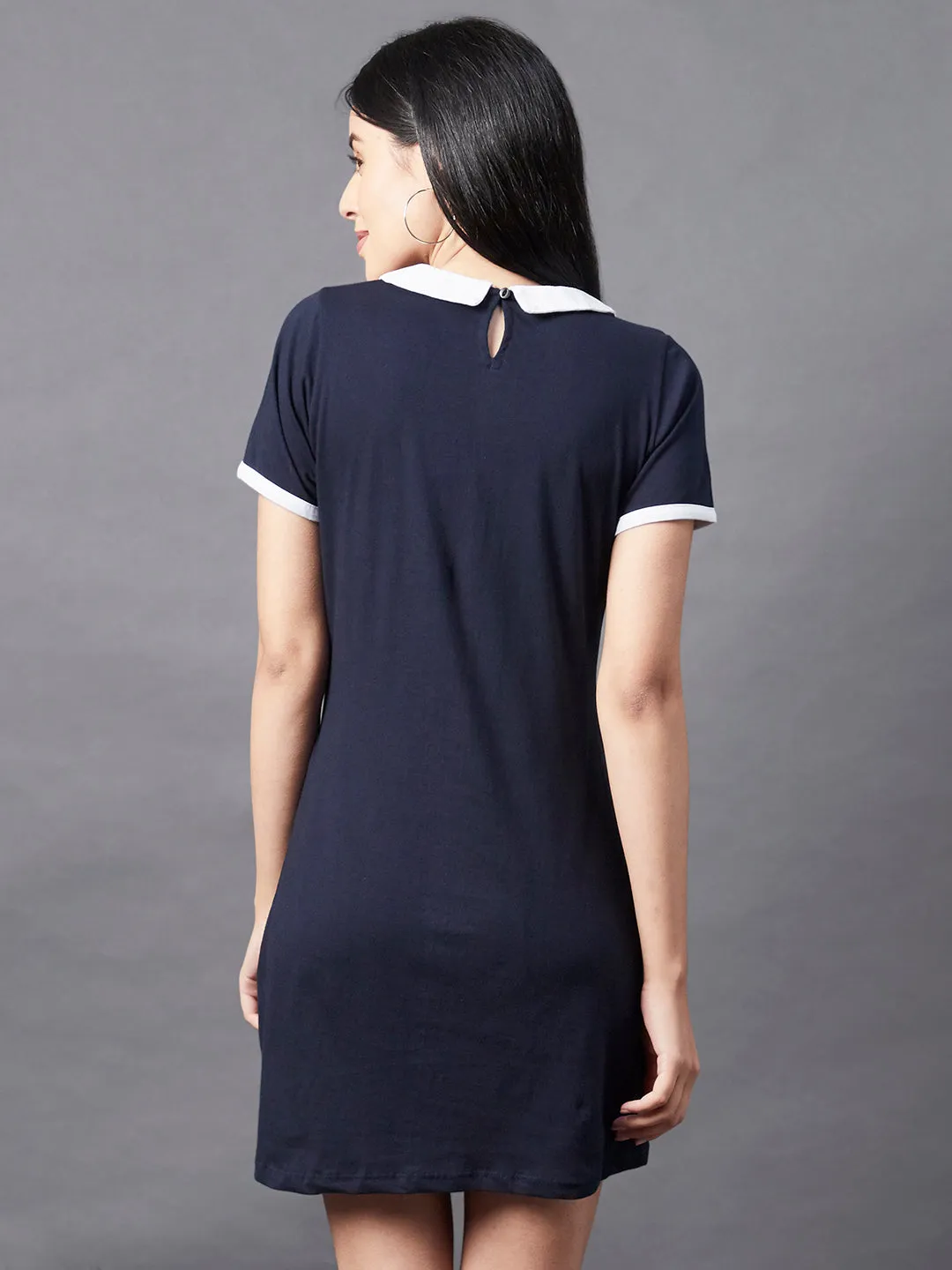 Solid Short Sleeve Bodycon Dress