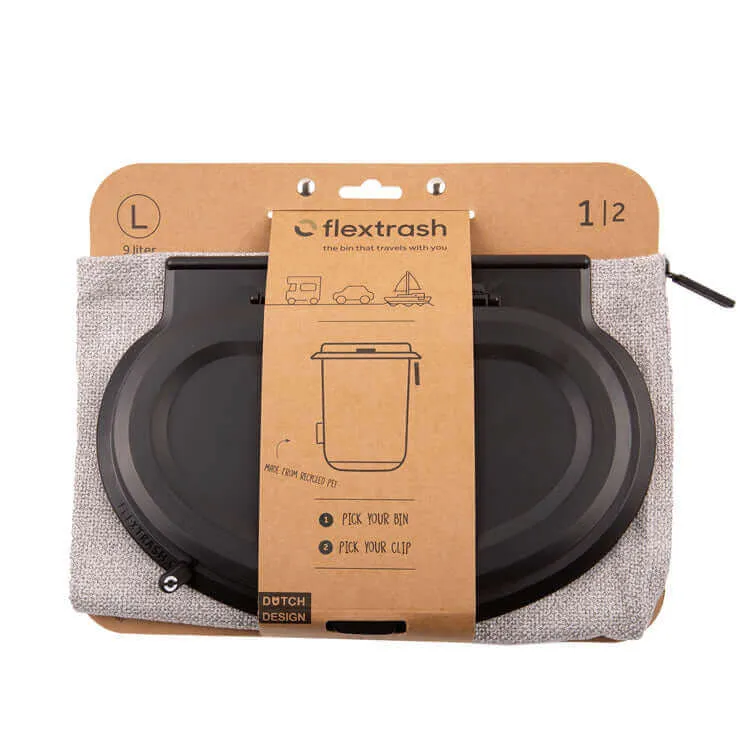 Tweedekans Flextrash 9L Knitted Grey