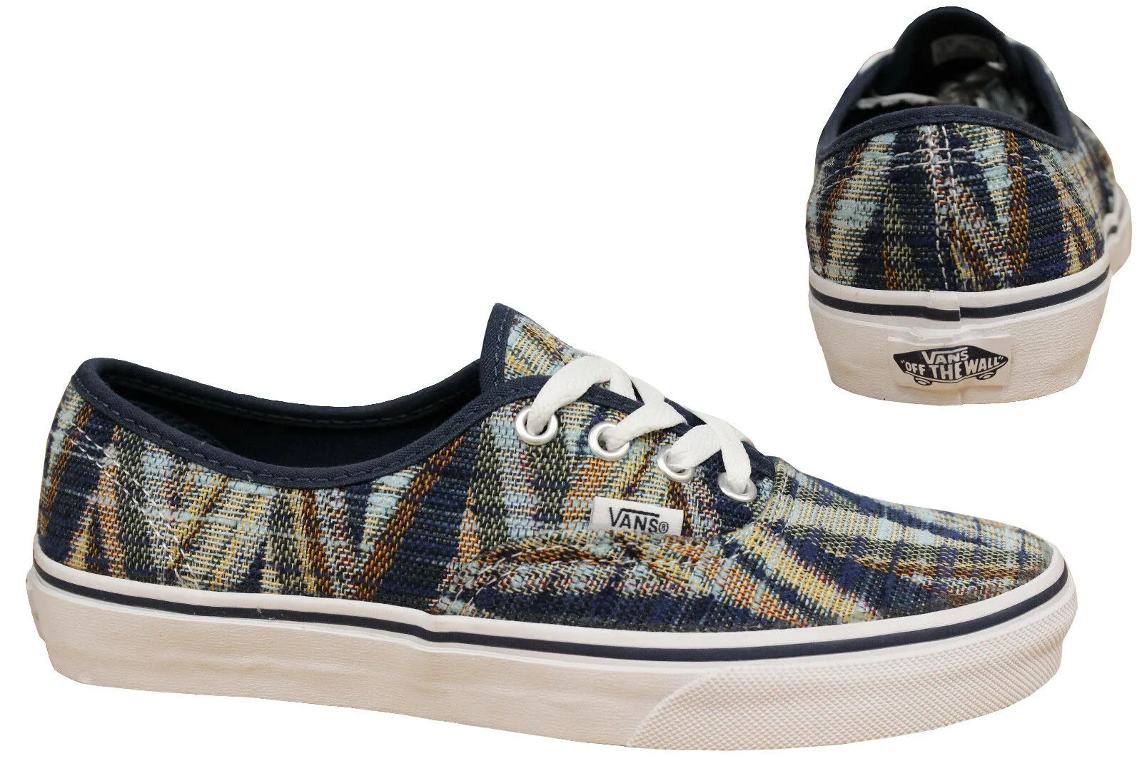 Vans Authentic Mens Trainers Unisex Lace Up Shoes Plimsolls Textile 18BGY5 D10