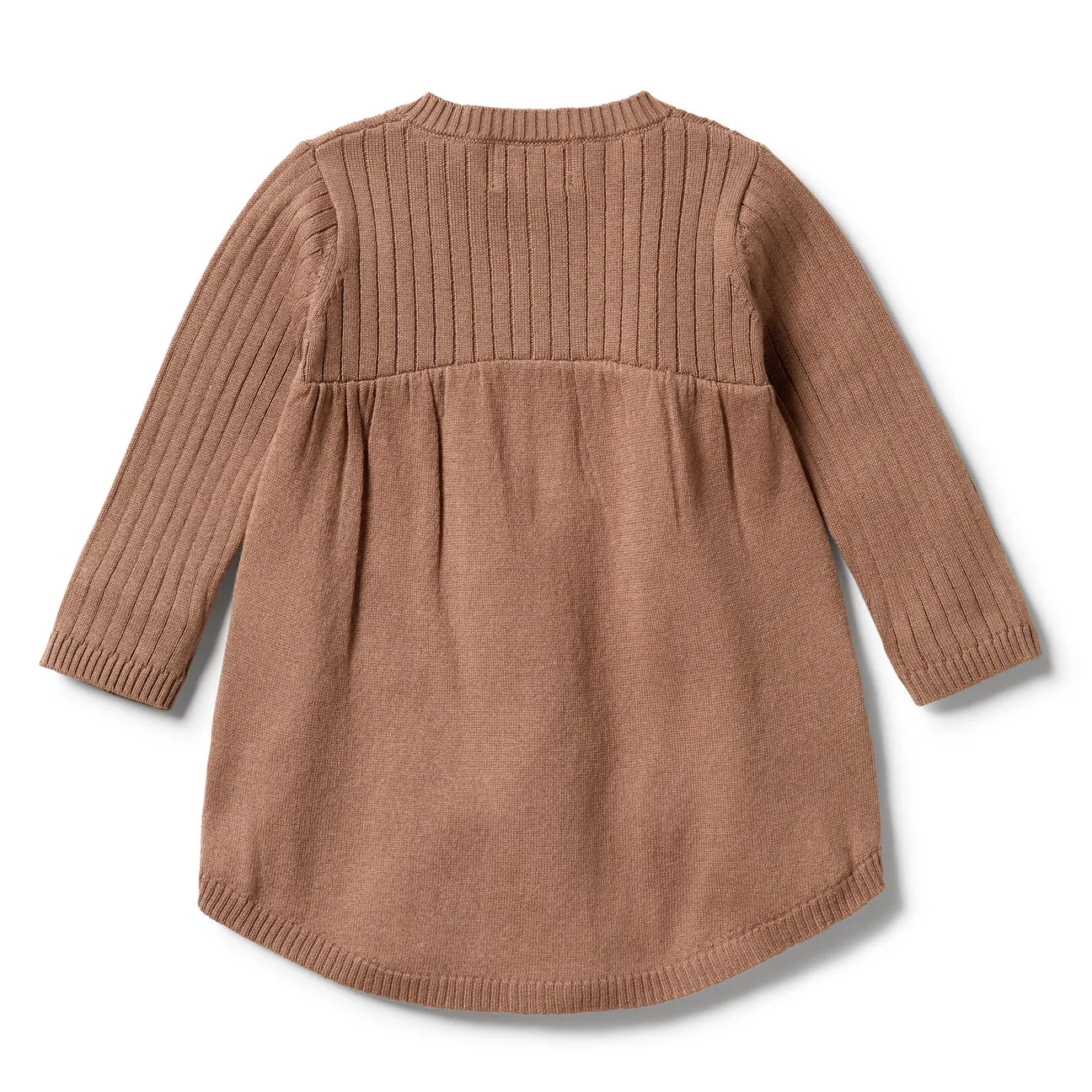 Wilson & Frenchy | Knitted Rib Baby Dress - Burro