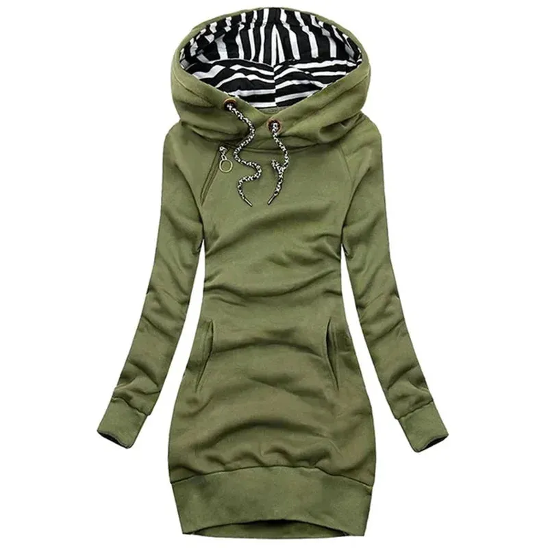 Women's Long Sleeve Hoodie Dress