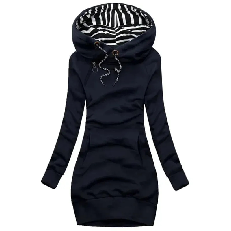 Women's Long Sleeve Hoodie Dress